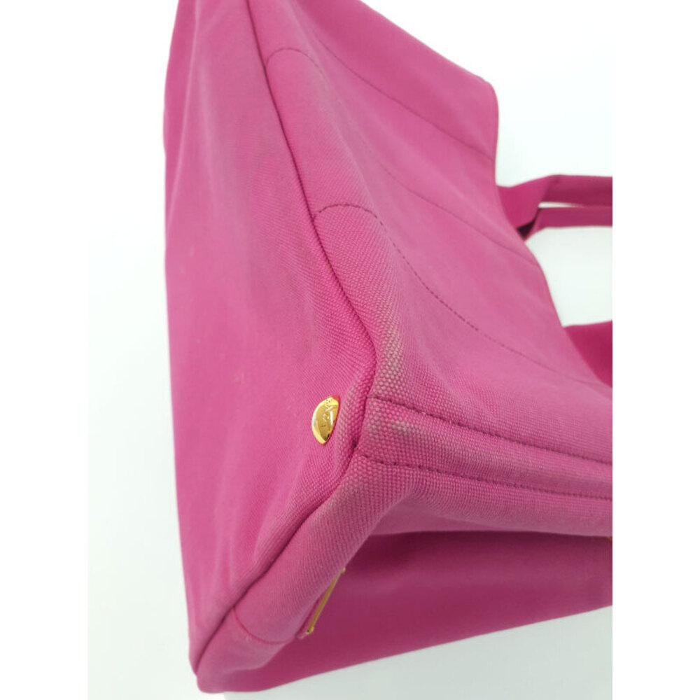Prada Canapa Convertible 2way Tote Shoulder Bag Canvas Pink - Picture 5 of 9